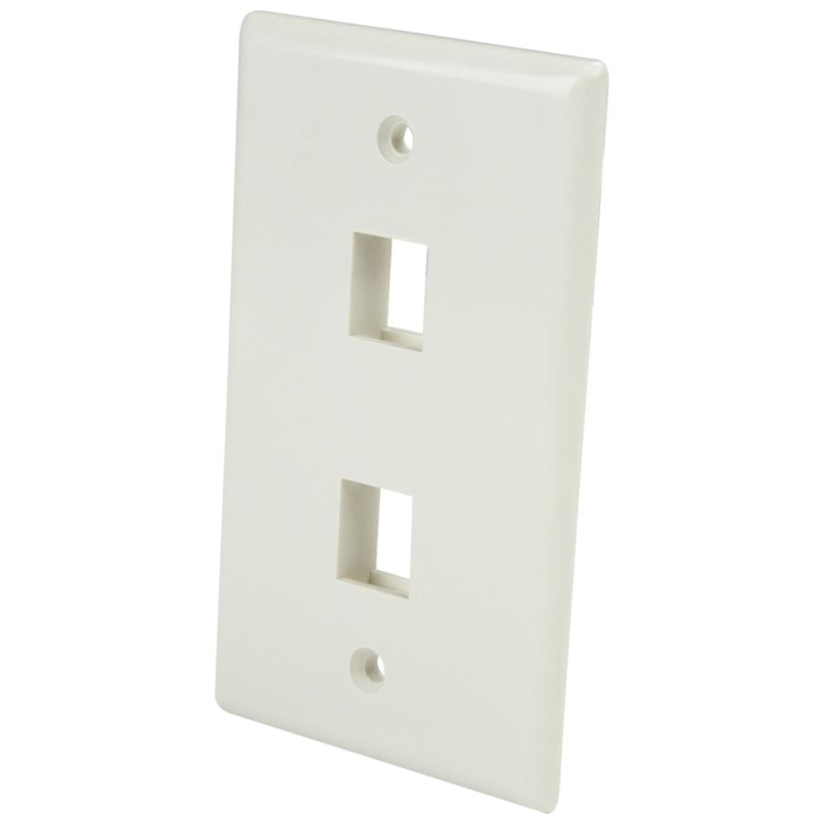 StarTech.com PLATE2WH placa de pared o cubierta de interruptor Blanco