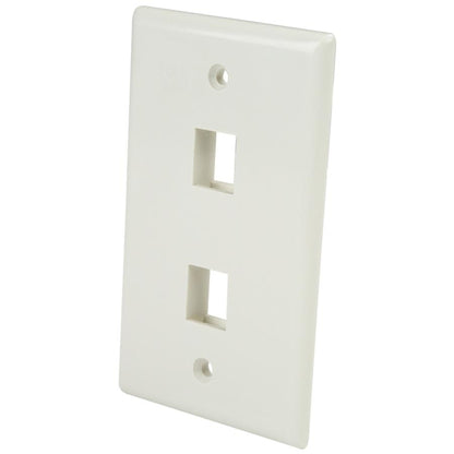 StarTech.com PLATE2WH placa de pared o cubierta de interruptor Blanco