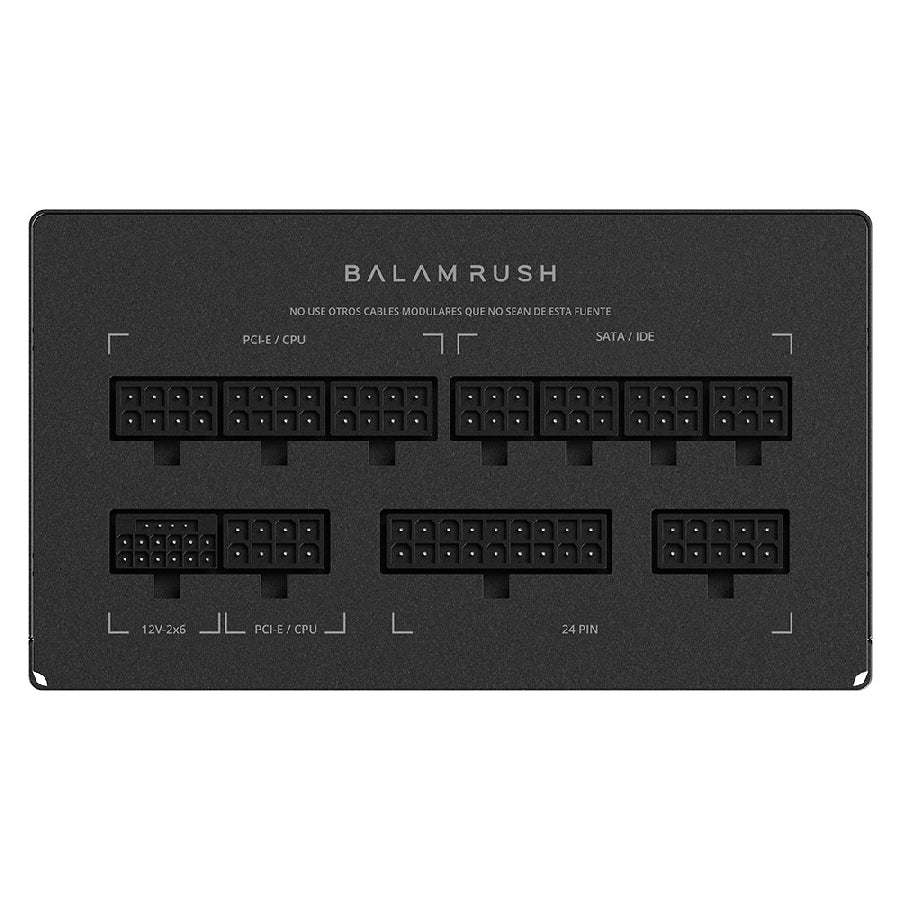 FUENTE DE PODER GAMER BALAM RUSH GR BURST GR850G / CERTIFICADA / 850W / 80 PLUS GOLD / ATX / FULL MODULAR / BAJO NIVEL DE RUIDO / 5 AÑOS DE GARANTIA / NEGRO / BR-937658