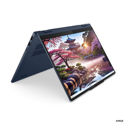Lenovo IdeaPad 5 2-in-1 14AKP10 Copilot+ PC AMD Ryzen AI 7 350 Híbrido (2-en-1) 35.6 cm (14") Pantalla táctil WUXGA 16 GB 512 GB SSD Wi-Fi 7 (802.11be) Windows 11 Home Español Azul