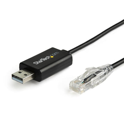 StarTech.com ICUSBROLLOVR cambiadores de género de cables RJ-45 USB 2.0 Type-A Negro