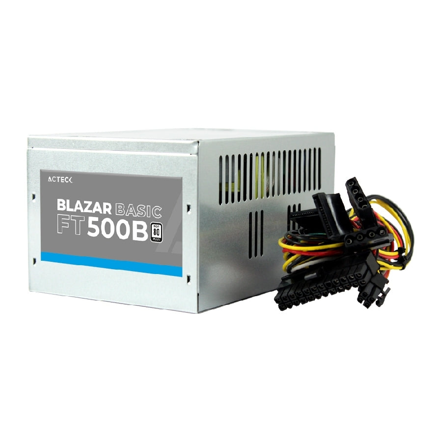 Acteck AC-938150 unidad de fuente de alimentación 500 W 20+4 pin ATX ATX Plata