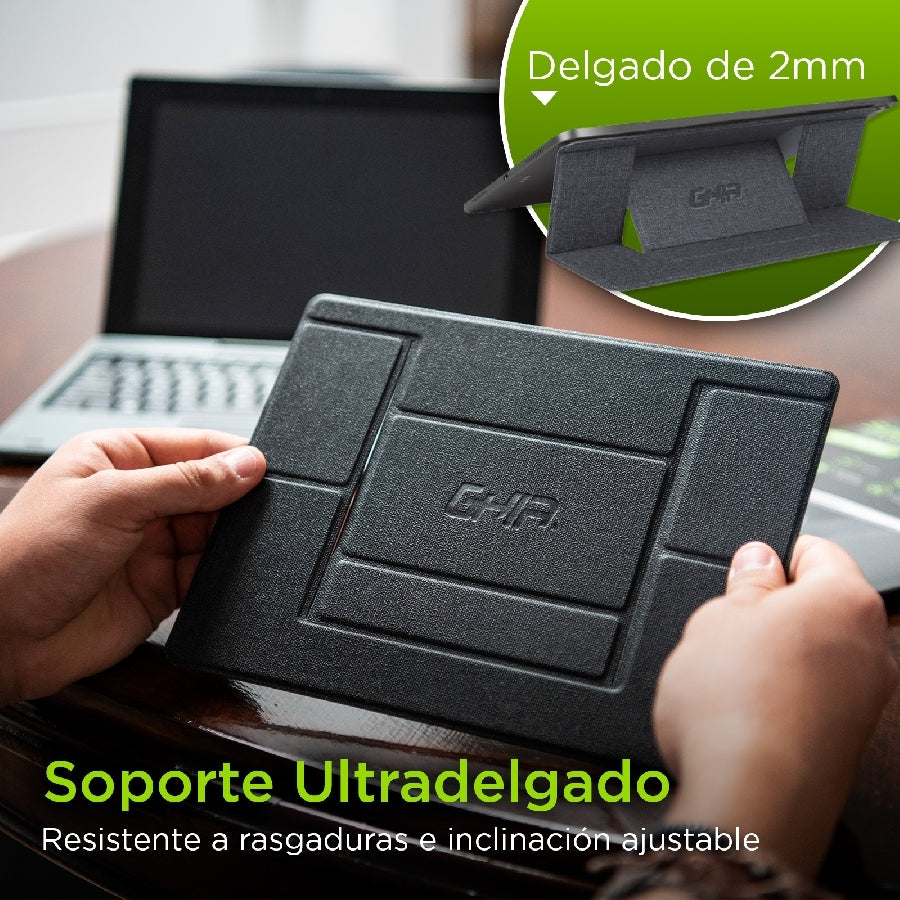 Ghia GAC-225 soporte para laptop Soporte para computadora portátil Gris 39.6 cm (15.6")