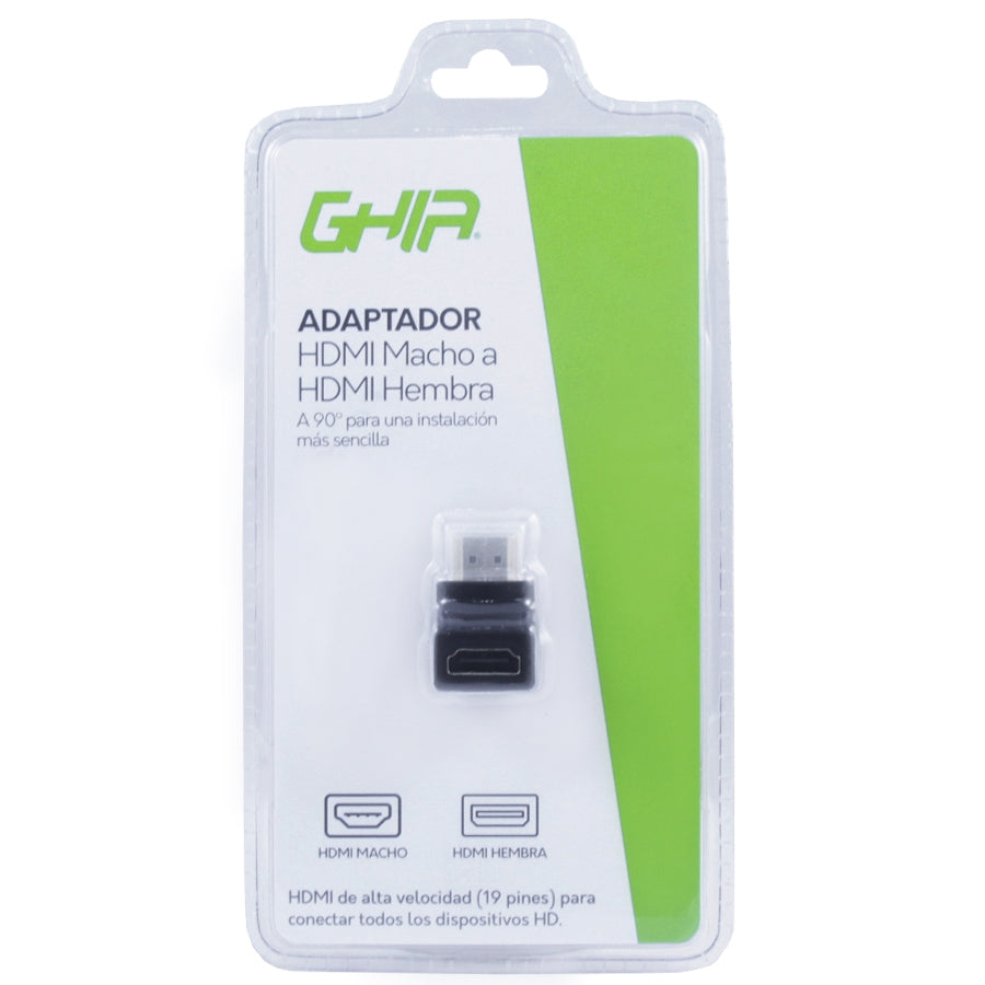 Ghia ADAP-6 cambiadores de género de cables HDMI Type A (Standard) Negro