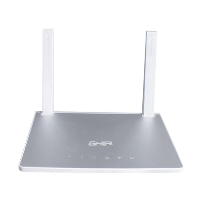 Ghia GNW-W1 router inalámbrico Ethernet rápido Banda única (2,4 GHz) Plata