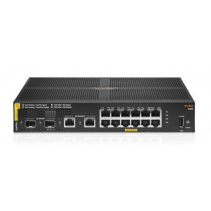 HPE Aruba Networking CX 6100 12G Class4 PoE 2G/2SFP+ 139W Switch
