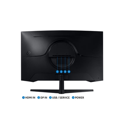 Samsung Odyssey G5 G55C monitor de computadora 81.3 cm (32") 2560 x 1440 Pixeles Wide Quad HD LCD Negro