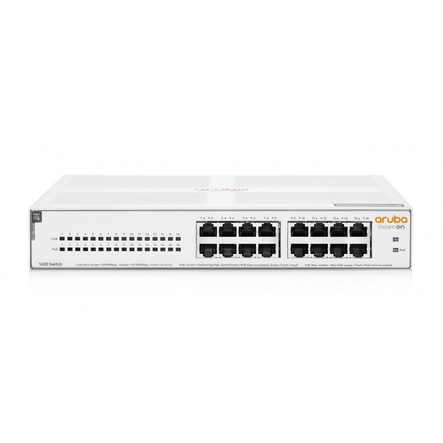 HPE Aruba Networking Networking Instant On Switch 16p Gigabit CL4 PoE 124W 1430