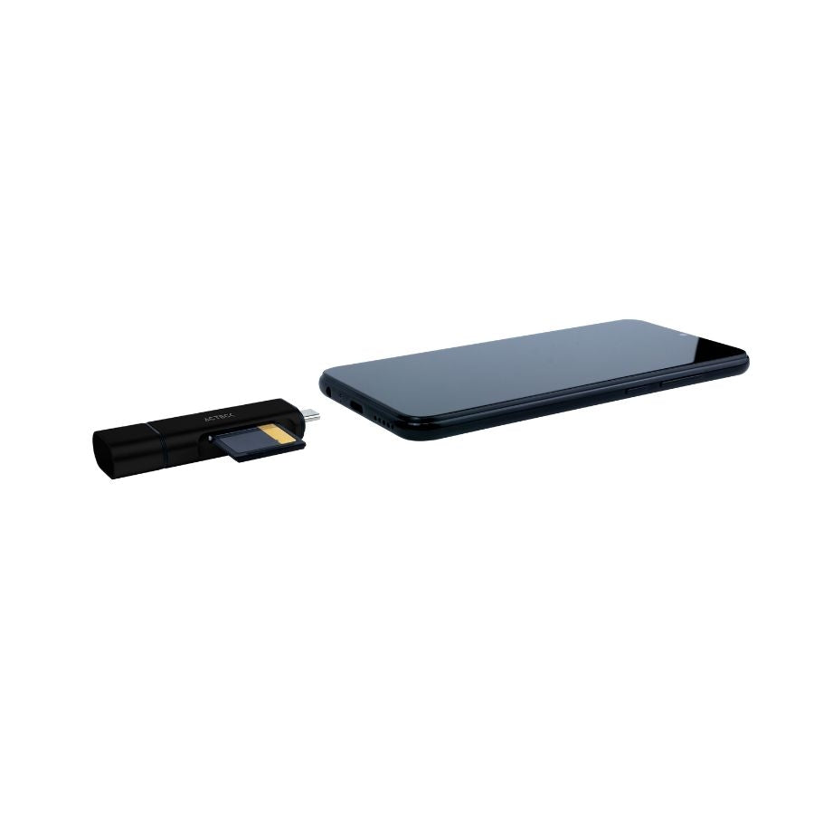 Acteck GATE EDIT DH450 lector de tarjeta USB 3.2 Gen 1 (3.1 Gen 1) Type-A/Type-C Plata