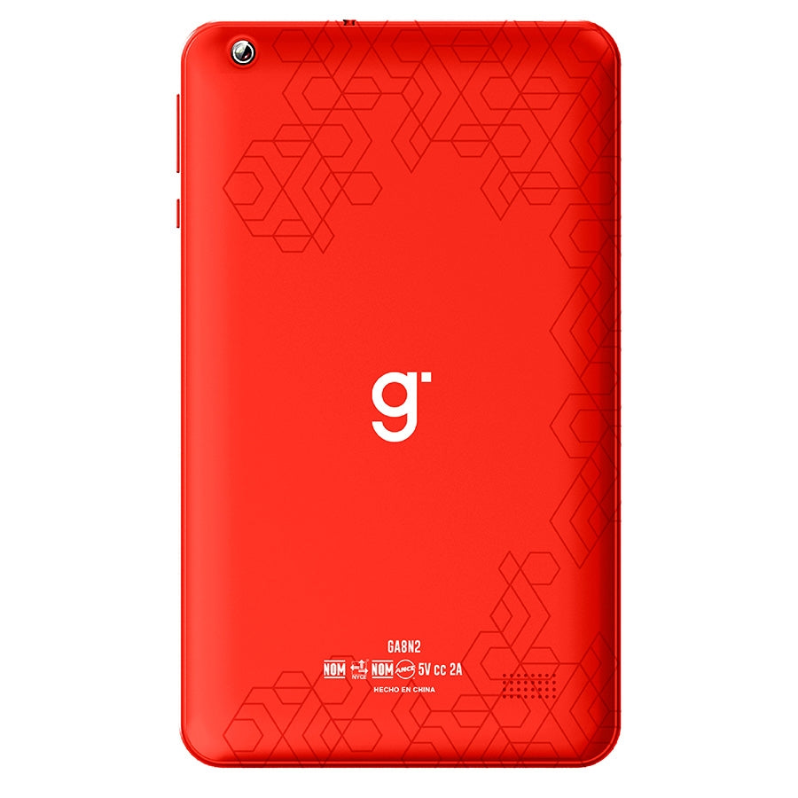Ghia GA8N2R tableta Allwinner 64 GB 17.8 cm (7") 4 GB Android 14 Rojo