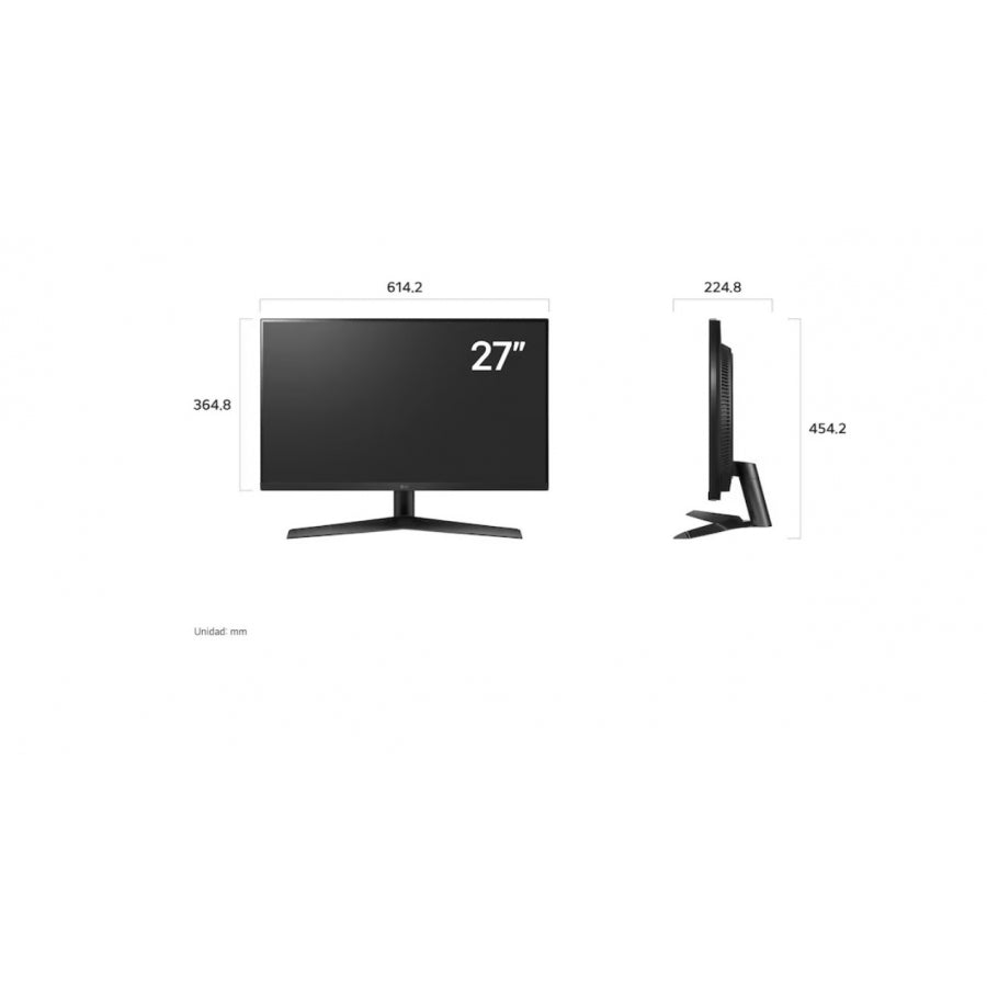 LG 27GS60F-B monitor de computadora 68.6 cm (27") 1920 x 1080 Pixeles Full HD Negro