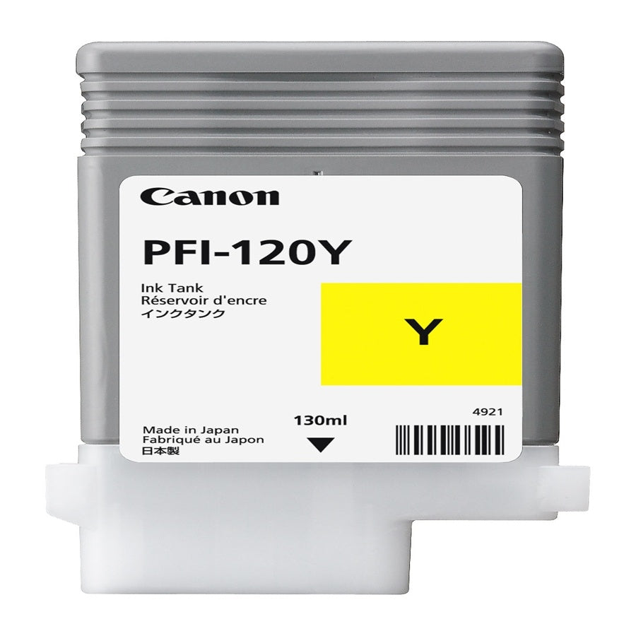 TANQUE DE TINTA CANON PFI-120Y AMARILLO, CAPACIDAD 130 ML