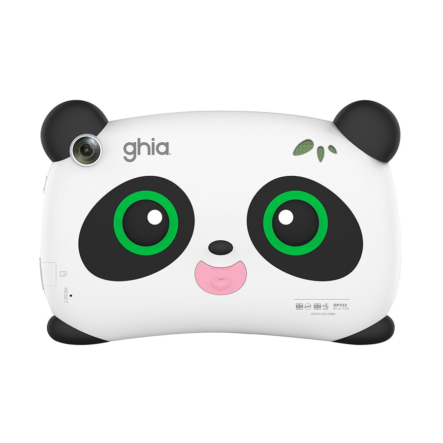 TABLET KIDS /A333 PENTACORE/ 7 PULG IPS /4GB RAM/64GB /USB C/2CAM/WIFI/BLUETOOTH/2500MAH/ANDROID 15 /PANDA OJOS VERDES