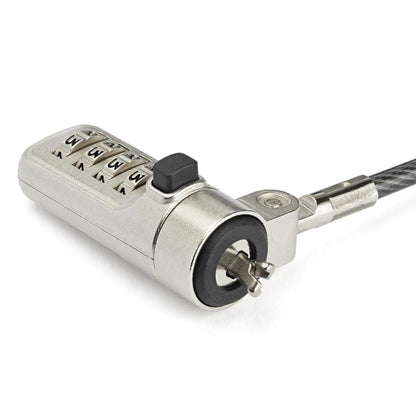 StarTech.com LTLOCKNBL cable antirrobo Negro, Plata 2.043 m