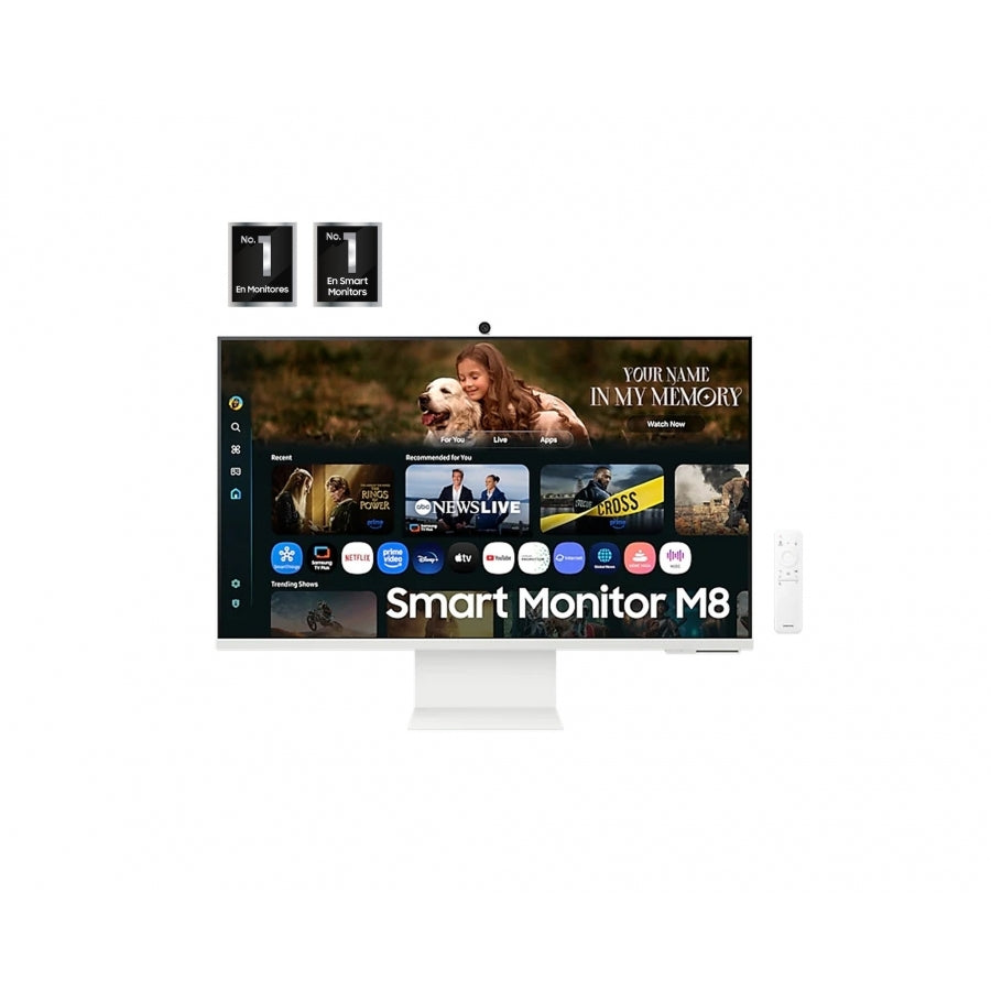 Samsung M8 LS32FM801ULXZX monitor de computadora 81.3 cm (32") 3840 x 2160 Pixeles 4K Ultra HD LCD Blanco