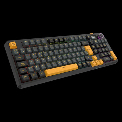 Balam Rush BR-942492 teclado Juego USB + Bluetooth QWERTY Español Negro, Naranja