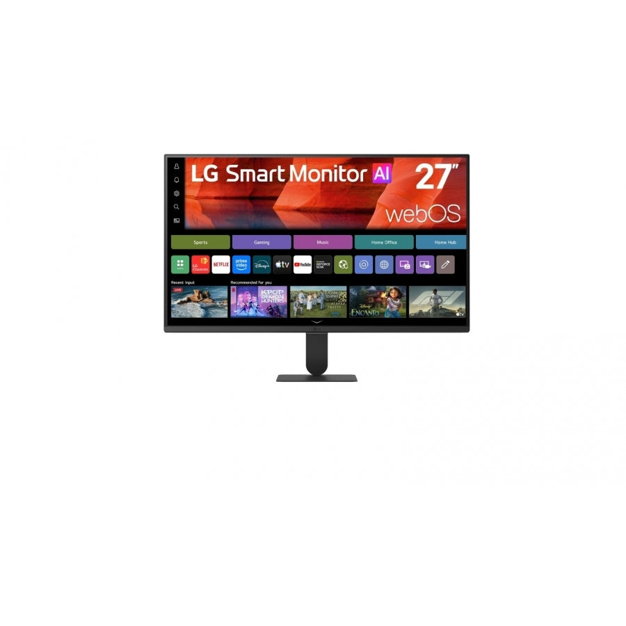 MONITOR LG SMART 27U511SB-W WEBOS FHD 27 PULG,PANEL IPS,120HZ,1920X1080,TR5MS,16:9,250CD/M2,1500:1,SRGB 99%,HDR10,HDMI,USB-A,WIFI,BLUETOOTH,GOOGLECAST,SCREENSHARE,AIRPLAY2,ALTAVOZ 5WX2,VESA100X100