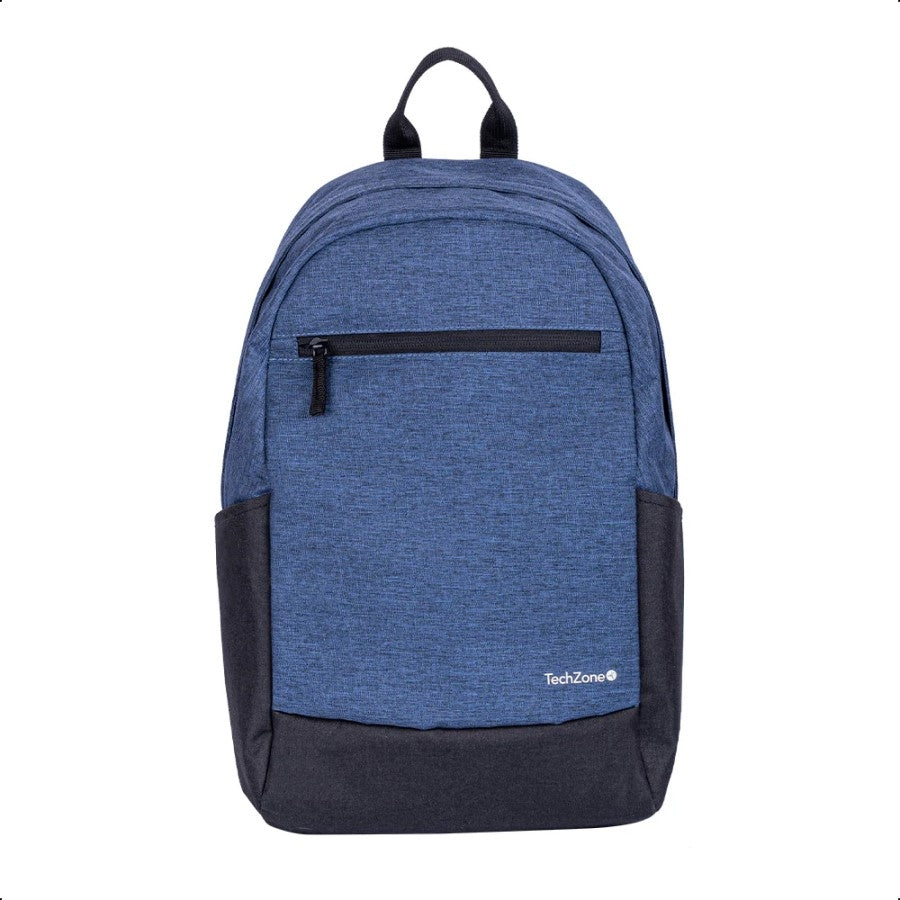 MOCHILA - BACKPACK - TECHZONE - TZLBP16 - 15.6 PULGADAS - AZUL/NEGRO
