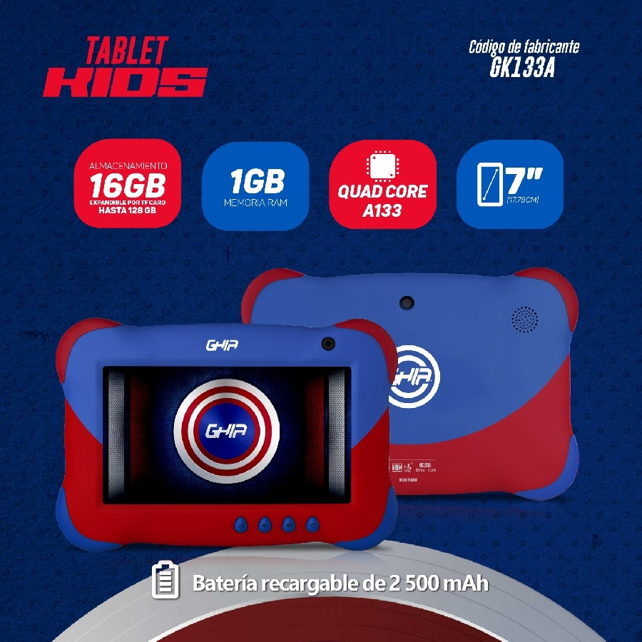Ghia NOTGHIA-329 16 GB Wifi Azul, Rojo