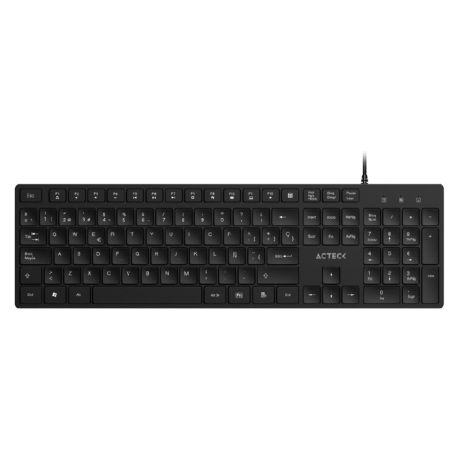 Acteck Vantage Aero TA545 teclado Universal USB Español Negro