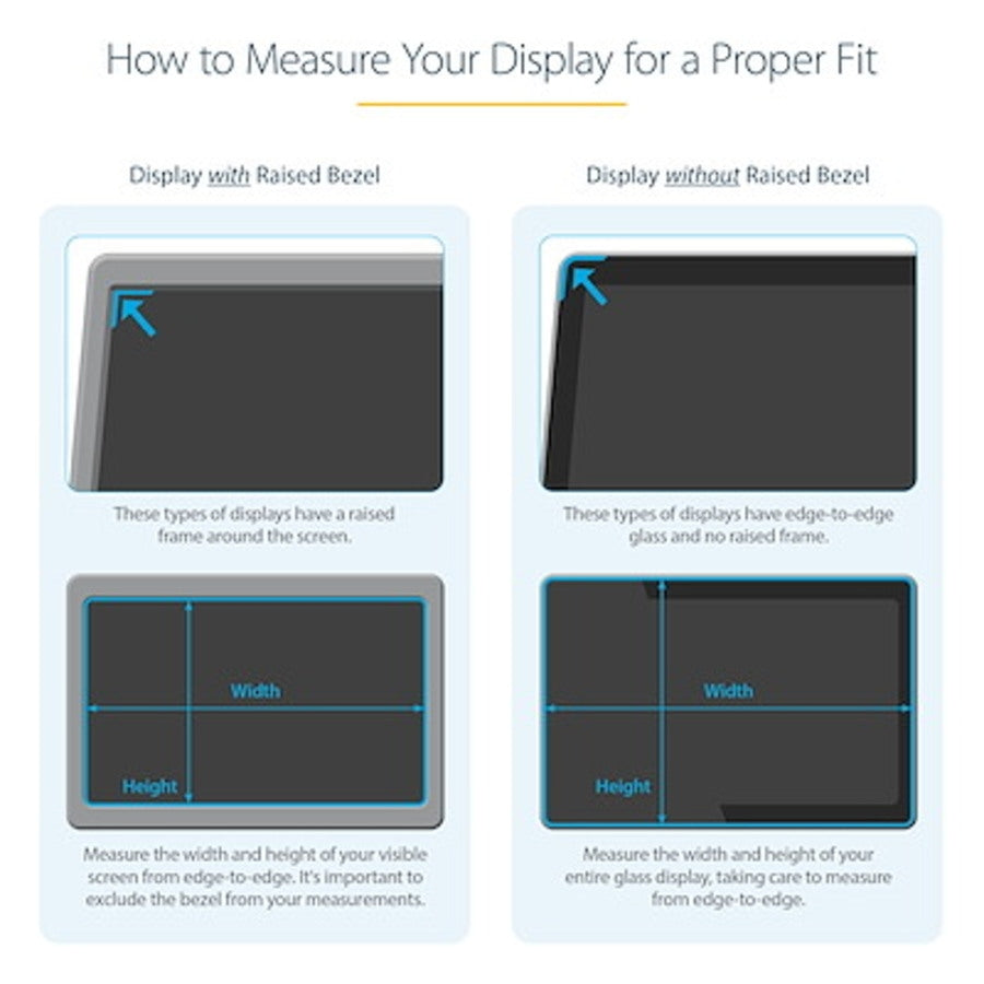 FILTRO DE PRIVACIDAD PARA MONITOR DE 19 PULGADAS - PANTALLA DE PRIVACIDAD PARA REDUCIR LUZ AZUL DE PANTALLA ANCHA 16:10 - MATE/BRILLANTE - ÁNGULO +/-30 GRADOS - STARTECH.COM MOD. PRIVACY-SCREEN-19M