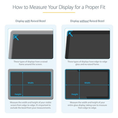 FILTRO DE PRIVACIDAD PARA MONITOR DE 19 PULGADAS - PANTALLA DE PRIVACIDAD PARA REDUCIR LUZ AZUL DE PANTALLA ANCHA 16:10 - MATE/BRILLANTE - ÁNGULO +/-30 GRADOS - STARTECH.COM MOD. PRIVACY-SCREEN-19M