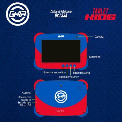 Ghia NOTGHIA-329 16 GB Wifi Azul, Rojo