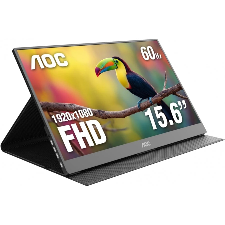 AOC 16T20 televisor y monitor portátil Negro 39.6 cm (15.6") 1920 x 1080 Pixeles