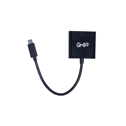 Ghia ADAP-12 adaptador de cable de vídeo USB Tipo C HDMI Tipo A (Estándar) Negro
