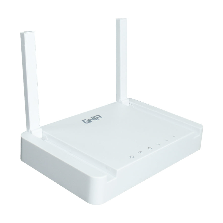 Ghia GNW-W2 router inalámbrico Ethernet rápido Banda única (2,4 GHz) Blanco