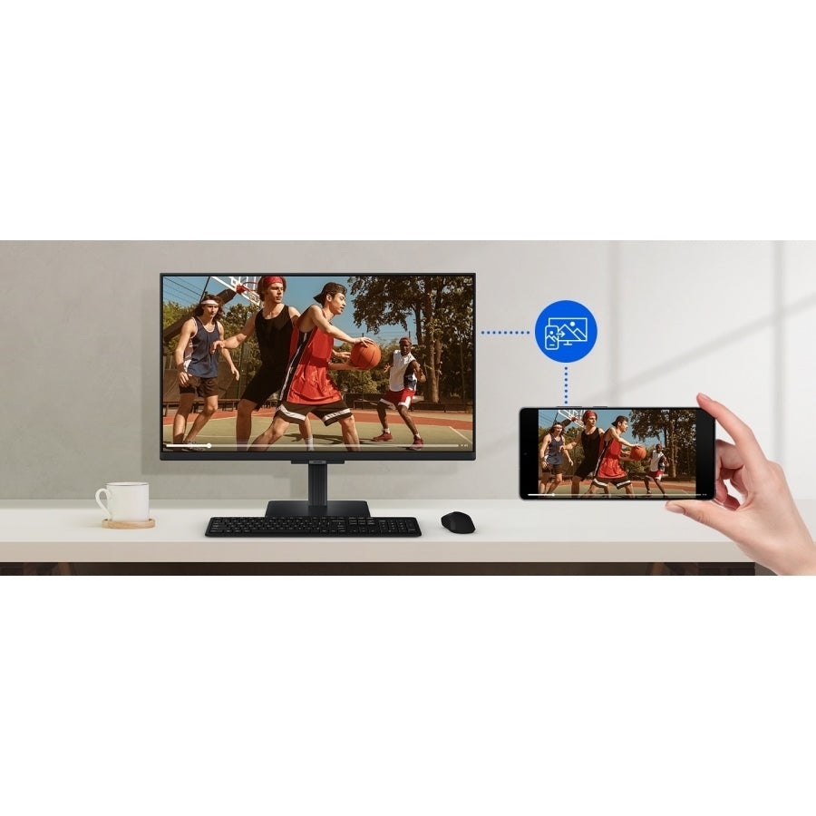 MONITOR LED SAMSUNG 27 PULGADAS /SMART MONITOR M5/ FHD (1920 X 1080)/ VA/ PLANO/ HDMI /BT/ WIFI/ 60 HZ/ NEGRO