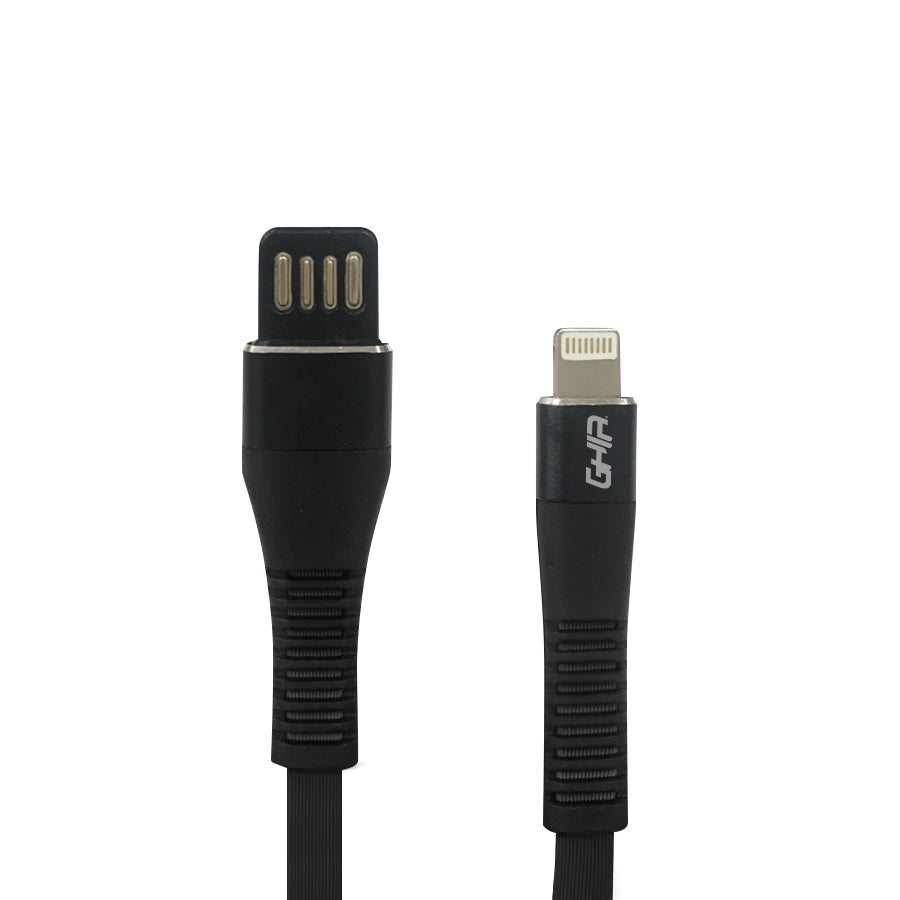Ghia GAC-202N cable Lightning 1 m Negro