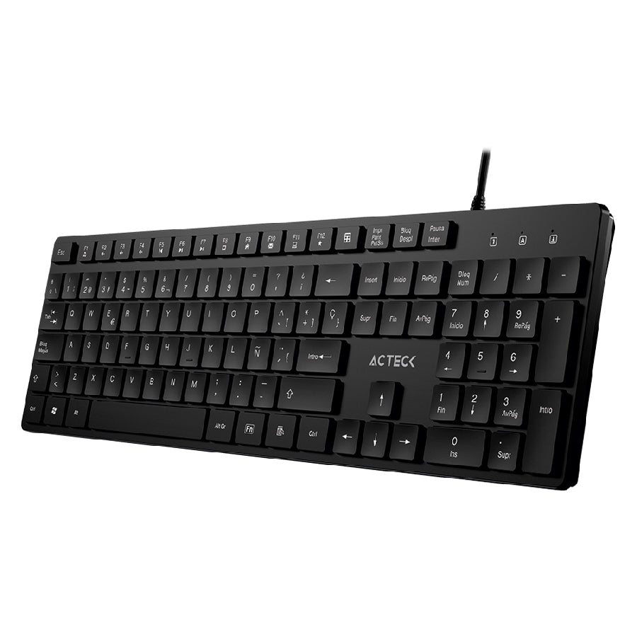 Acteck Vantage Aero TA545 teclado Universal USB Español Negro