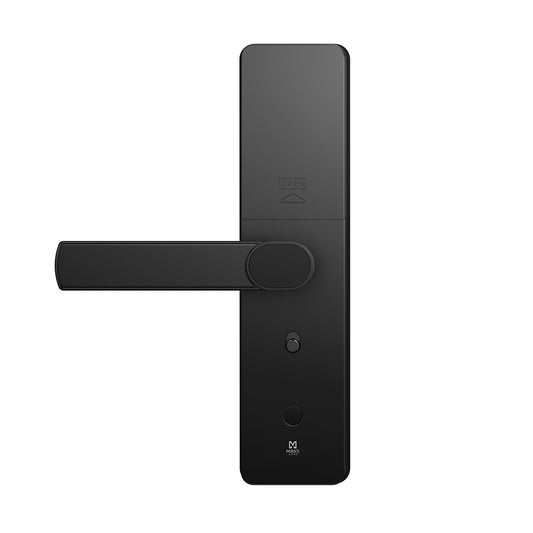 CERRADURA INTELIGENTE CON CáMARA Y TIMBRE, DETECCIóN DE HUELLA DACTILAR, TARJETA RFID, CONECTIVIDAD WIFI, COMBINACIóN NUMéRICA Y LLAVE FíSICA, DE ALEACIóN DE ALUMINIO Y CRISTAL TEMPLADO.