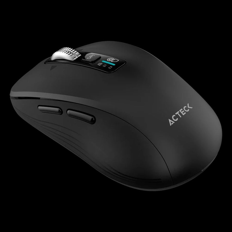 Acteck Virtuos Pro Air MI766 ratón Oficina Diestro RF inalámbrico + bluetooth Óptico 3200 DPI
