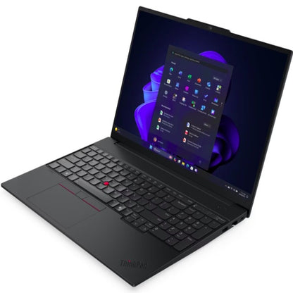 Lenovo ThinkPad E16 Gen 3 (Intel) Intel Core 7 240H Computadora portátil 40.6 cm (16") WUXGA 16 GB DDR5-SDRAM 512 GB SSD Wi-Fi 6E (802.11ax) Windows 11 Pro Español Negro