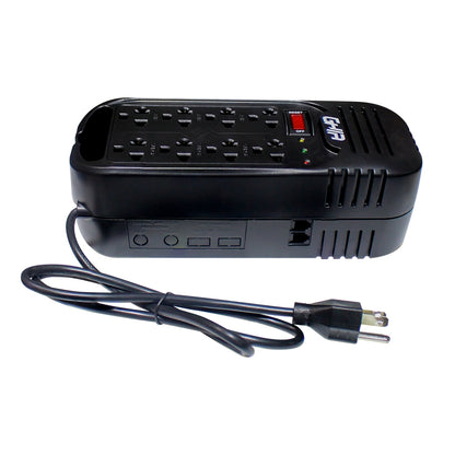 REGULADOR DE VOLTAJE GHIA 1300VA / 600W 8 CONTACTOS.