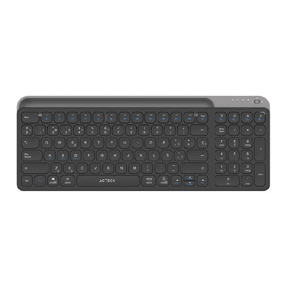 Acteck Inspire Trek TI747 teclado Universal RF inalámbrico + bluetooth QWERTY Español Negro, Gris