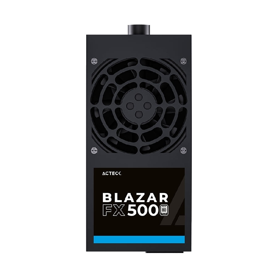 FUENTE DE PODER ACTECK BLAZAR FX500 / TFX / 500 W / UVP - OVP - OPP - SCP / NO MODULAR / ATX 24 PINES - ATX12V 4+4 - 2 PUERTOS SATA - 2 MOLEX / NEGRO / ES-05002T