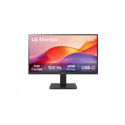 MONITOR PC LG 24U421A-B CURVO FHD 23.8,USB-C,100HZ,PANEL VA,1920X1080,16:9,SRGB 99%,250CD/M2,TR5MS,CONTR 3000:1,HDMI,1500R,HDR10,DINAMIC ACTION,BLACK STABILIZER,FLICKER SAFE,VESA 100X100.