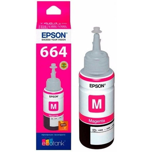 CARTUCHO EPSON MODELO 664 MAGENTA, PARA L110, L200, L210, L350, L355, L555, L300, L1300