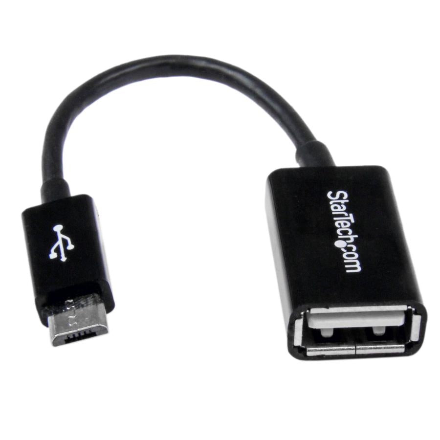 StarTech.com UUSBOTG cable USB USB 2.0 0.127 m Micro-USB B 0.48 Gbit/s