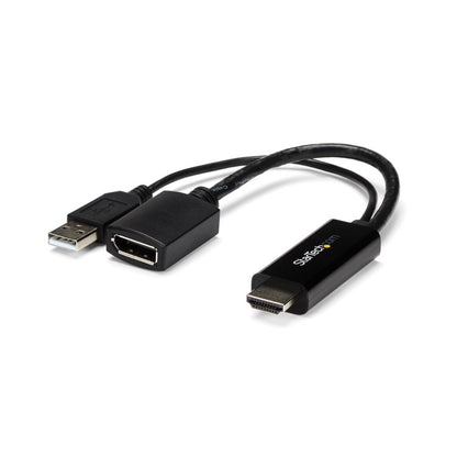 StarTech.com HD2DP adaptador de cable de vídeo Negro