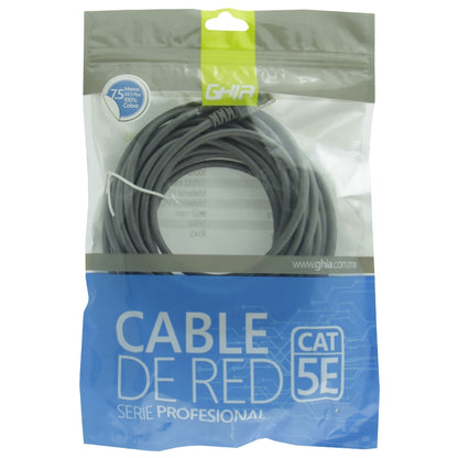 Ghia CB-1189 cable de red Gris 7.5 m Cat5e U/UTP (UTP)