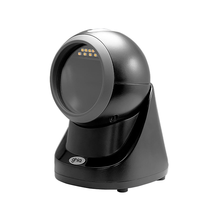 LECTOR DE CODIGOS DE BARRAS GHIA OMNIDIRECCIONAL 2D, USB. COMPATIBLE CON QR