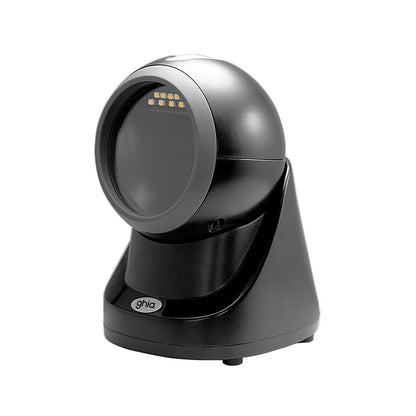 LECTOR DE CODIGOS DE BARRAS GHIA OMNIDIRECCIONAL 2D, USB. COMPATIBLE CON QR