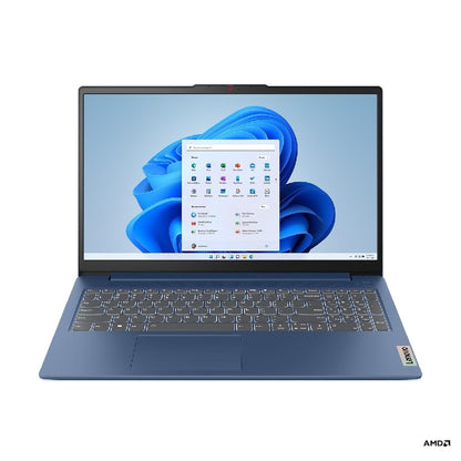 Lenovo IdeaPad Slim 3 15ABR8 AMD Ryzen™ 7 5825U Computadora portátil 39.6 cm (15.6") Full HD 16 GB DDR4-SDRAM 1 TB SSD Wi-Fi 6 (802.11ax) Windows 11 Home Azul Español