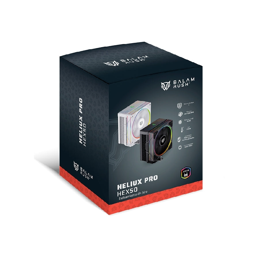 Balam Rush Heliux Pro HEX50 Procesador Enfriador de aire 12 cm Blanco