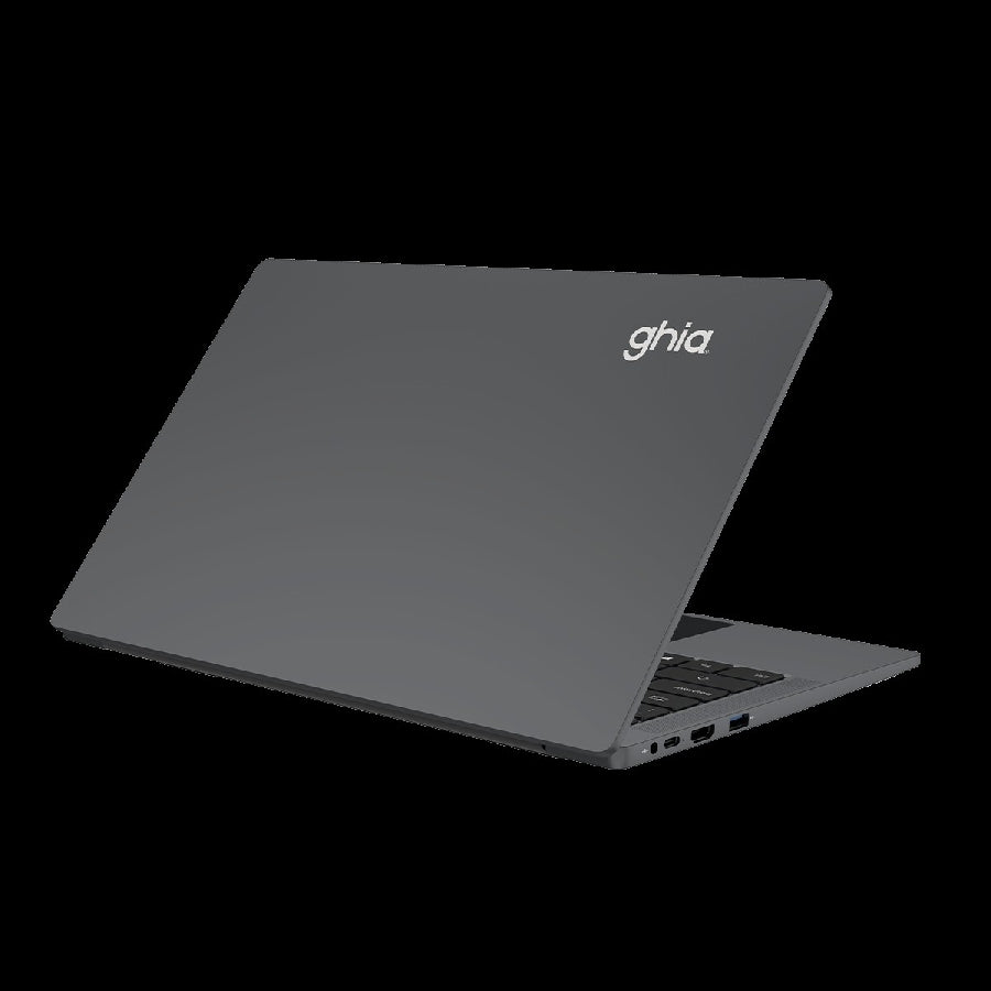 NOTEBOOK GHIA LIBERO 14 PLUG HD INTEL CELERON N4500 RAM 8GB SSD 128GB CAMARA FRONTAL 1.0 MPX WIFI-BT HDMI WIN 11 HOME COLOR GRIS
