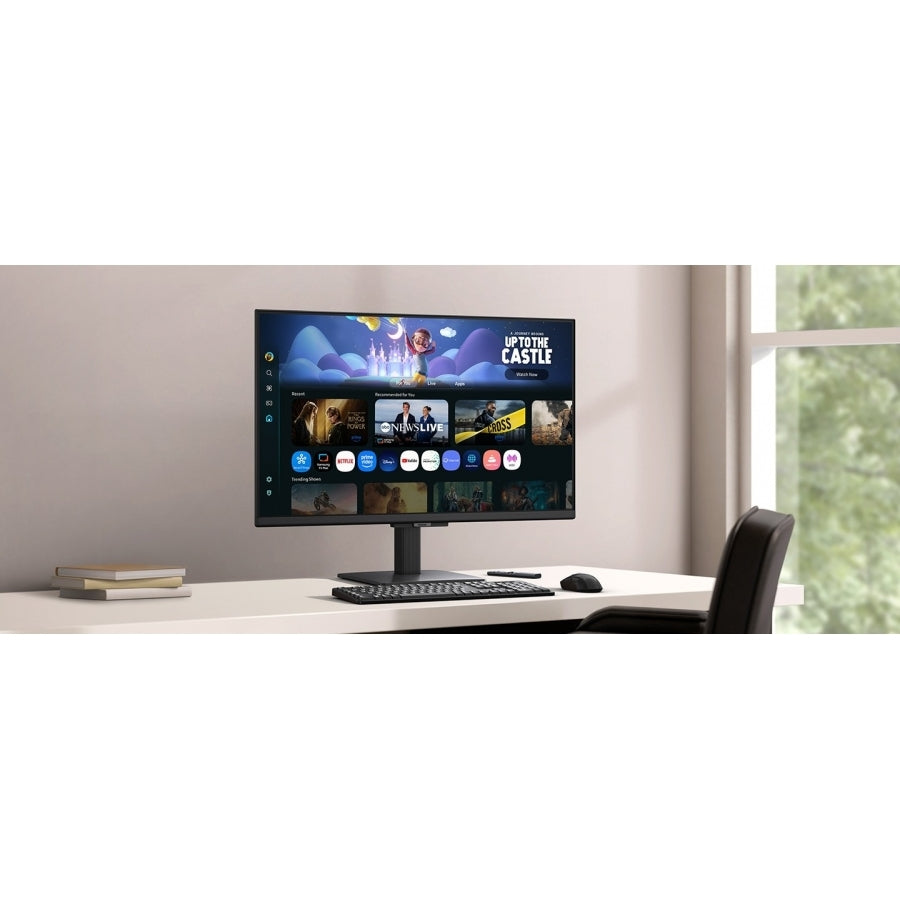 MONITOR LED SAMSUNG 27 PULGADAS /SMART MONITOR M5/ FHD (1920 X 1080)/ VA/ PLANO/ HDMI /BT/ WIFI/ 60 HZ/ NEGRO